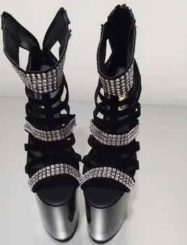 New sosire 20cm pantofi cu toc înalt nit formale rochie pantofi sandale 8 inch gladiator sexy club tocuri inalte