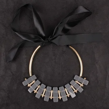 New Sosire Design de Brand de Moda Colier Guler pentru Femei Bijuterii de Culoare de Aur de Cristal Pandantiv Cravată Colier en-Gros 2020