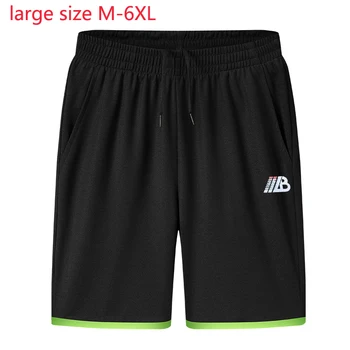 New Sosire Mari Bărbați de pantaloni Scurți de Vară Liber de Moda Casual Plajă Talie Elastic Lungime Genunchi Plus Dimensiune M L XL 2XL 3XL 4XL 5XL 6XL
