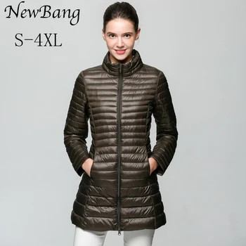 NewBang Brand Ultra-Ușor, În Jos Jacheta Femei Timp De Iarnă În Jos Jacheta Femei Slim Portable Windproof Strat Cald