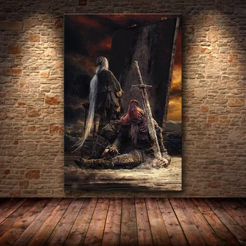 Neînrămate Joc Poster Decor Pictura de La Dark Souls 3 pe HD Panza panza pictura arta postere si printuri