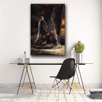 Neînrămate Joc Poster Decor Pictura de La Dark Souls 3 pe HD Panza panza pictura arta postere si printuri