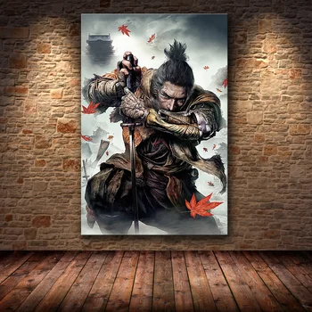 Neînrămate Poster Pictura Decor de Sekiro: Umbrele Mor de Două ori pe HD Panza panza pictura arta