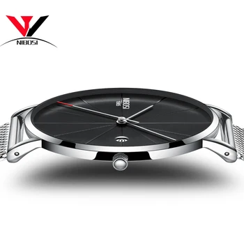 NIBOSI Ceas Femei Și Bărbați Ceas Brand de Top de Lux Celebra Rochie de Moda Ceasuri Unisex Ultra Subțire Ceas de mână Relojes Hombre Para