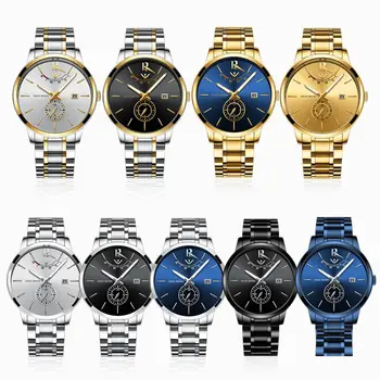 NIBOSI Mens Ceasuri de Top de Brand de Lux Cuarț Ceas Cronograf Ceas de Moda Impermeabil Sport Albastru Barbati Ceas Relogio Masculino