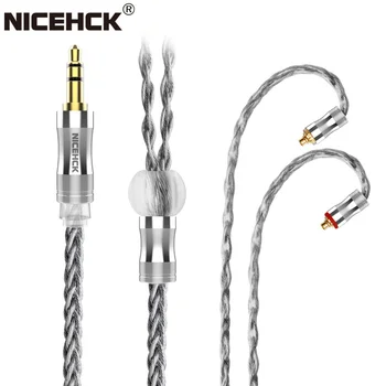 NICEHCK DarkJade 8 Strand Grafen Argint Placat cu OCC Casti Cablu Litz 3.5/2.5/4.4 MMCX/0.78 mm 2Pin Pentru CIEM MK3 KXXS Mojito