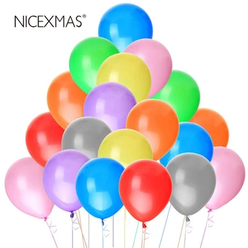 NICEXMAS 100 buc 10 inch 1.2 g Luminoase de Culoare Baloane Latex Petrecere Decora Ziua Îndrăgostiților Fericit Ziua de Nunta de Decorare
