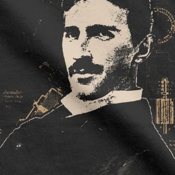 Nikola Tesla Barbati Tricouri Oamenii De Stiinta Pot Inventator Știința Fizicii Teuri Cu Maneci Scurte T-Shirt Din Bumbac De Petrecere Topuri