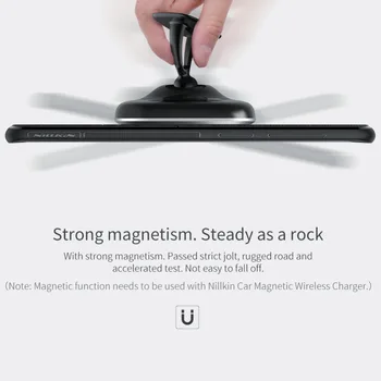 NILLKIN Magnetice Caz pentru Apple iPhone X XS Max Acoperi Caz Ascunde Magnet Meci Nillkin Magnetice Masina Încărcător Wireless