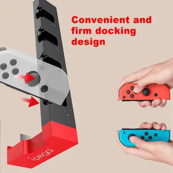 Nintend Comutator Bucurie-Con Incarcator Stand pentru Nintendo Comutator Bucurie-Con Consola de Joc, cu Indicator de Joc Support Dock pentru Încărcare