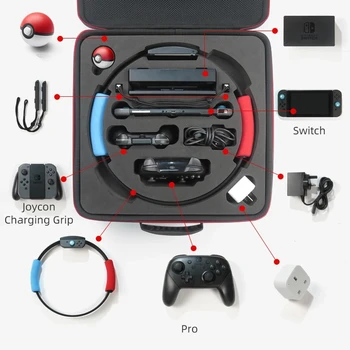 Nintendo a Comuta Sac EVA Caz de Protecție pentru Nintendo Comutator Inel în formă, geanta Accesorii geanta de transport rezistenta la Socuri Inel Cutie de Caz