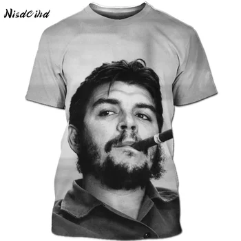 NISDCIHD Che Guevara de Imprimare 3D Revoluționar Cubanez Lider Mondial Celebritate Gratuit Luptător T-Shirt Streetwear Funny T-Shirt pentru Bărbați