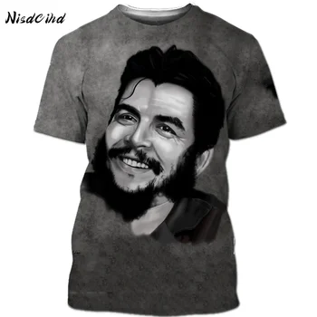 NISDCIHD Che Guevara de Imprimare 3D Revoluționar Cubanez Lider Mondial Celebritate Gratuit Luptător T-Shirt Streetwear Funny T-Shirt pentru Bărbați