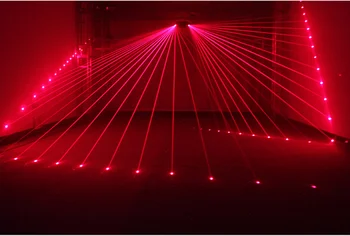 Niugul Etapa de Scanare cu Laser, Lumină RGB Full Color Șase Ochi Fascicul Laser DJ de Club Disco Lumini Laser Proiector DMX512 de Scanare Laser de Iluminat