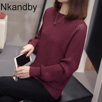 Nkandby Plus Dimensiune Mătase Strălucitoare Pulover Pentru Femei 2020 Toamna De Moda Coreeană Pulover Supradimensionat Batwing Maneca Tricota Pulovere