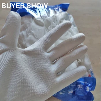 NMSAFETY 13 Tricot Ecartament Anti Static Mănuși de Moda alb esd mănuși de lucru