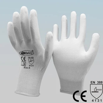 NMSAFETY 13 Tricot Ecartament Anti Static Mănuși de Moda alb esd mănuși de lucru