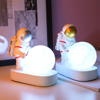 Nodic Cosmonaut Birou Lumina de Noapte Creative Astronaut Rășină Ornamente Decor Copil Cadou de Casa Accesorii de Decor pentru Camera de zi