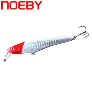 NOEBY NBL9438 Pește Pescuit Nada cu Laser Greu Momeală Artificială Ochii 3D 9cm 9.7 g Pescuit Momeli Crankbait Minnows Scufundarea 0-0.5 m
