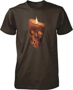 NOFO Îmbrăcăminte Co Topire Craniu Lumânare pentru Bărbați T-Shirt