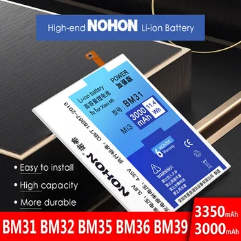 NOHON BM31 BM32 BM35 BM36 BM39 Baterie Pentru Xiaomi Mi3 Mi4 Mi4C Mi5S Mi6 Mi 3 4 6 4C 5S de Mare Capacitate Baterie de schimb + Instrumente