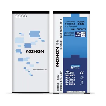 NOHON Originale de Calitate 1860mAh Baterie Reîncărcabilă Li-ion pentru Samsung Galaxy Alpha G850 SM-G850F G8508S G850M EB-BG850BBC