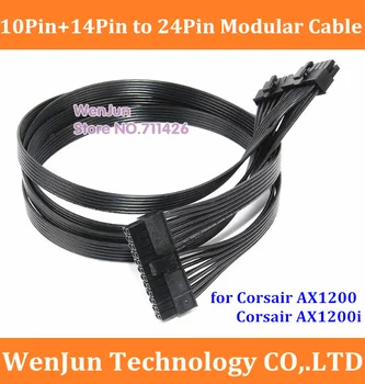 Noi 10pin+14pin să 24pin Modulare de Alimentare cablu Adaptor pentru Corsair AX1200 AX1200i RM Serie cu 60cm