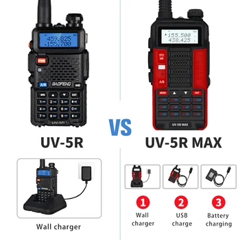 Noi 10W Baofeng UV-5R MAX Walkie Talkie uv5r max de Mare Putere Ham Radio UV 5R Max Dual Band FM Transceiver 10KM Interfon