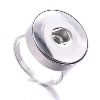 Noi 12mm 18mm Snap Butonul Inele Fixe Nu Inel reglabil Bărbați și femei inele de cuplu se potrivesc 12mm 18mm butoane de ajustare fixează bijuterii