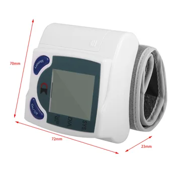 Noi 2018 Îngrijire a Sănătății Automată LCD Digital Încheietura Tensiunii Arteriale Monitor pentru Măsurarea bătăilor Inimii Și Pulsul DIA SYS