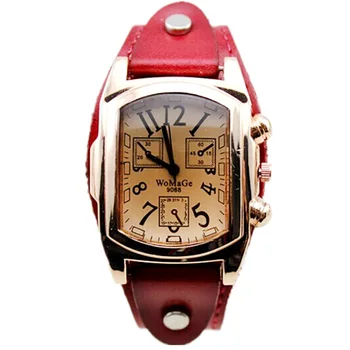 Noi 2020 Ceasuri de Femei de Moda Doamnelor Ceasuri Womage Moda Vintage Rose Gold Cap Pătrat Ceasuri Cuarț ceas de mână pentru Femei