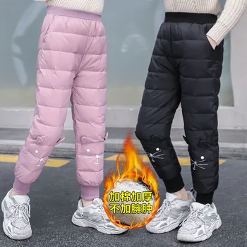 Noi 2020 Copii Cald Caracter Pantaloni Fete Iarna Pantaloni Copii Bumbac în aer liber Pantaloni Haine Mare Jambiere Fata Funduri 5-15Y