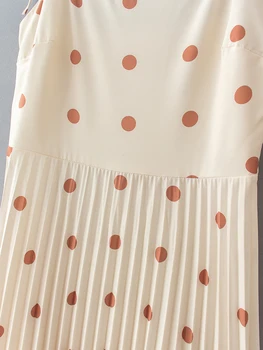 Noi 2020 de Moda pentru Femei Polka Dot Imprimare Cutat Sling Rochie de sex Feminin spaghete curea Vestido Chic casual de vara aluneca Rochii DS3910