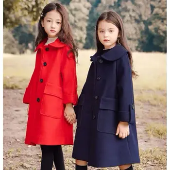 Noi 2020 Primavara Toamna Pentru Copii Jacheta Pentru Fete Lână Lână Cald Palton De Moda Pentru Copii Haine Fete De Îmbrăcăminte Casual Haina W424