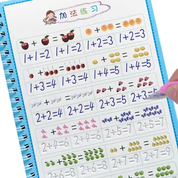 Noi 3 Copii de vârstă Jucării Educaționale Montessori pentru Copii caiete Copilul de Alfabetizare Card de Educație Timpurie Cadouri Jucărie În engleză