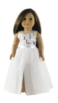 Noi 5 Set Handmade, Haine Papusa de Moda de Îmbrăcăminte Stil Rochie de 18 inch American Doll A01
