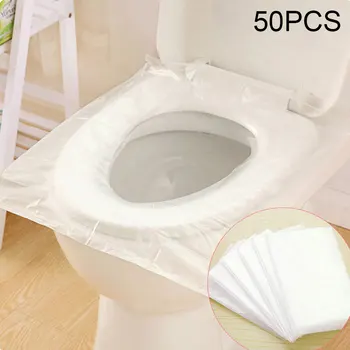 Noi 50pcs/set Consum Mat Toaletă de Unică folosință cu Capac Scaun de Toaletă Mat de Călătorie Portabil Sanitare Gadget-uri, Accesorii Baie
