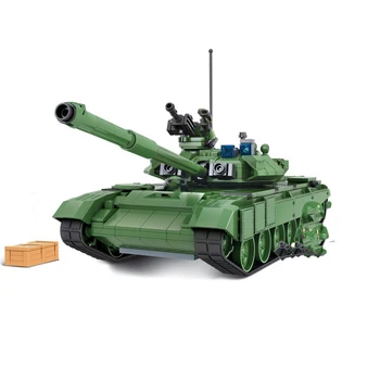 NOI 8101 Câștigător 456pcs Tanc de Lupta Militar Model Jucării Rusia T90A Marin Erou Blocuri Asamblate minis Jucarii Pentru Copii