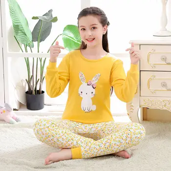 Noi Adolescent Pijamale Toamna Bumbac Copii Pijama Set Mâneci Lungi Pijamale Copii, Pijamale Haine Adolescente Pijama Pentru Baieti Fete