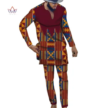 NOI African Dashiki Print Pant Set 2 Piese Costum Set de Brand Haine Barbati Streetwear din Africa Costum Bărbați Africa de Îmbrăcăminte Wyn1125