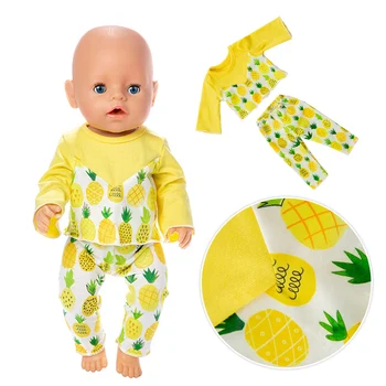 Noi Ananas costum Papusa Haine se Potrivesc Pentru 43cm copil haine Papusa reborn Papusa Accesorii
