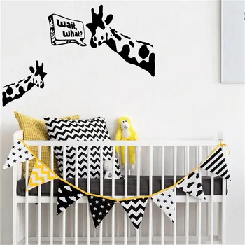 NOI Banksy Girafa Vinil Autocolante Autocolante de Perete Decor Camera de zi Dormitor Detașabil Pentru Copii modelului Camere Decor Tapet WL1290