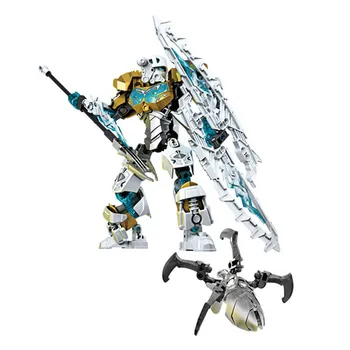 NOI Bionicle Tahu/Kopaka/Onua/Stăpâne Craniu de foc/Gheata/Pământ/Spider Bloc Figura Jucării Compatibil cu 70787