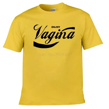 Noi Bucurați-vă de Vagin pentru Bărbați T-shirt de Vânzare Fierbinte Prietenul T Shirt O-Neck Bumbac Noutate Amuzant Teuri Topuri