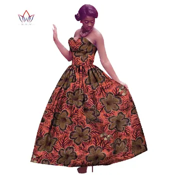 Noi care Sosesc Africa de Rochii pentru Femei Bazin Sexy rochie fără Mâneci Nunta din Africa de Îmbrăcăminte Dashiki Plus Dimensiunea Rochie pentru Doamna WY913