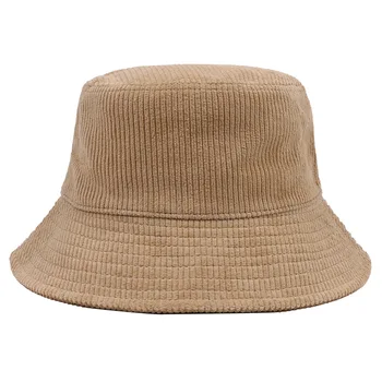 Noi Catifea Găleată Pălărie Femei Panama Calda De Toamna Si Iarna Solide În Aer Liber Margine Largă Bob De Pescuit Capace Plate Unisex Barbati Pescar Pălării