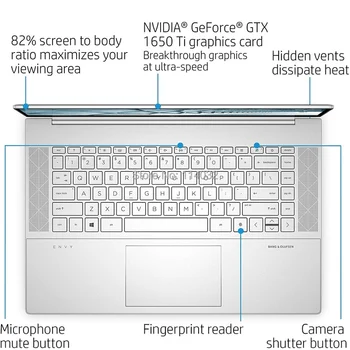 Noi Clar TPU Tastatura Huse pentru HP ENVY 15 2020 Laptop 15-EP EP000 EP001 EP0009tx tactil optional Folie de protectie anti-praf