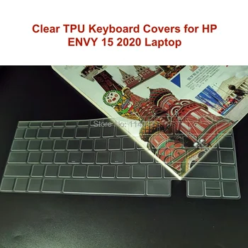 Noi Clar TPU Tastatura Huse pentru HP ENVY 15 2020 Laptop 15-EP EP000 EP001 EP0009tx tactil optional Folie de protectie anti-praf