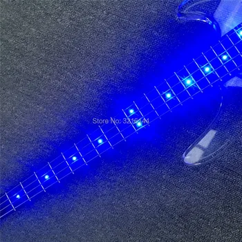 Noi cristal electrice, bas, siruri de caractere 4 albastru lampă cu LED-uri, spot de transport de marfă, fabrica ridicata și cu amănuntul Acrilice bass