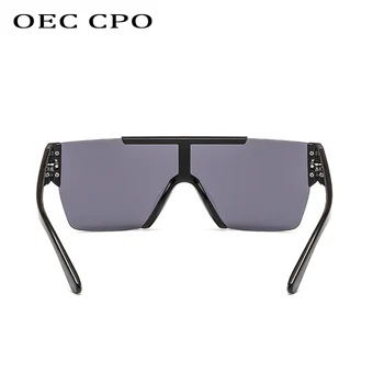 Noi de sex Masculin Top Plat ochelari de Soare pentru Femei Brand mare, o bucată de lentile de ochelari de soare femei pătrat Negru Pătrat Albastru Ochelari Nuante UV400
